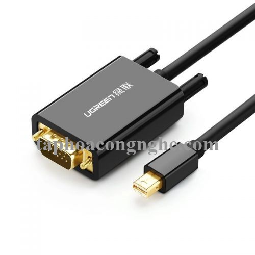 Ugreen 20928 3M Màu Đen Cáp chuyển đổi Mini DP sang VGA hỗ trợ phân giải 1080P MD103 30020928